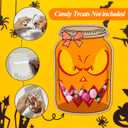 2 x 50 Pack Halloween Mason Jar Shape Crafts Candy Cards -DIY Trick or Treat Boxes for Party Favors, School Classroom Gift Cards for Kids, Holiday Gifts for Classroom Kid