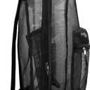 Transparent Mesh Backpacks for School Kids, Beach, Travel - Mesh See Through Backpack with Padded Straps Large