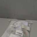 Magnetic Screen Door Fit Door Size 28 x 80 inch, Screen Size 30" x 82" Reinforced Screen Door Middle Opening French Door Mesh with Full Frame Hook&Loop, White