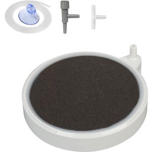 boxtech Air Stones for Fish Tank - 3.2 Inch Aquarium Ultra-High Dissolved Oxygen Diffuser Bubbler, Nano Oxygen Aerator Stone for 30-70 Gallon Hydroponics and Aquarium (Air Pumps not Included)
