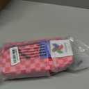 Cerbonny Small Cooler Bag Freezable Lunch Bag for Work School Travel, Leak-proof, Insulated, Waterproof, Portable, Pink Checkerboard