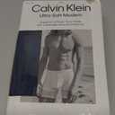 3 Pack Calvin Klein Men's Cotton Stretch 3-pack Boxer Brief, Medium, Black, Navy, Light Blue
