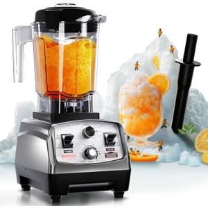 WantJoin Blender for Smoothies - 68oz Countertop Blender for Kitchen Professional Smoothie maker w/Powerful 1800W Copper Motor, 30000 RPM, 16 Speeds, Multi-Functional Smoothie for Home (Compact Size Blender, Silver)
