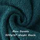 FUTEI Pack of 2 Teal Green Decorative Throw Pillow Covers 12x20 Inch Soft Cozy Solid Boucle Textured Lumbar Pillow Cases,Modern Home Decor for Couch Bed Living Room