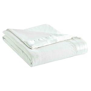 Thermee Micro Flannel Full/ Queen-Size All Seasons Lightweight Sheet Blanket, Machine Wash & Dry, No Pilling, 90Lx90W, Sand