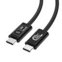 80Gbps 240W Charging 6 FT Cable for Thunderbolt 5, Dual 8K Display, 3X Faster Than TB4 for 16K Video Editors/3D Designers, Compatible with MacBook Pro/Air, eGPU/SSD