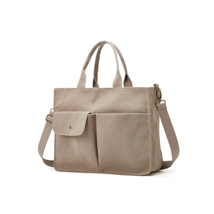 Women's Tote Bag Corduroy Shoulder Bag Handbag Casual Purse Corduroy Large Capacity Hobo Bag Messenger Bag