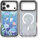 Bouvardia for iPhone 17 Pro Case, Magnetic Shockproof Protective Phone Case & Ocean World Design & Compatible with Magsafe, Aesthetic Cute Girly Cover for Women and Girl
