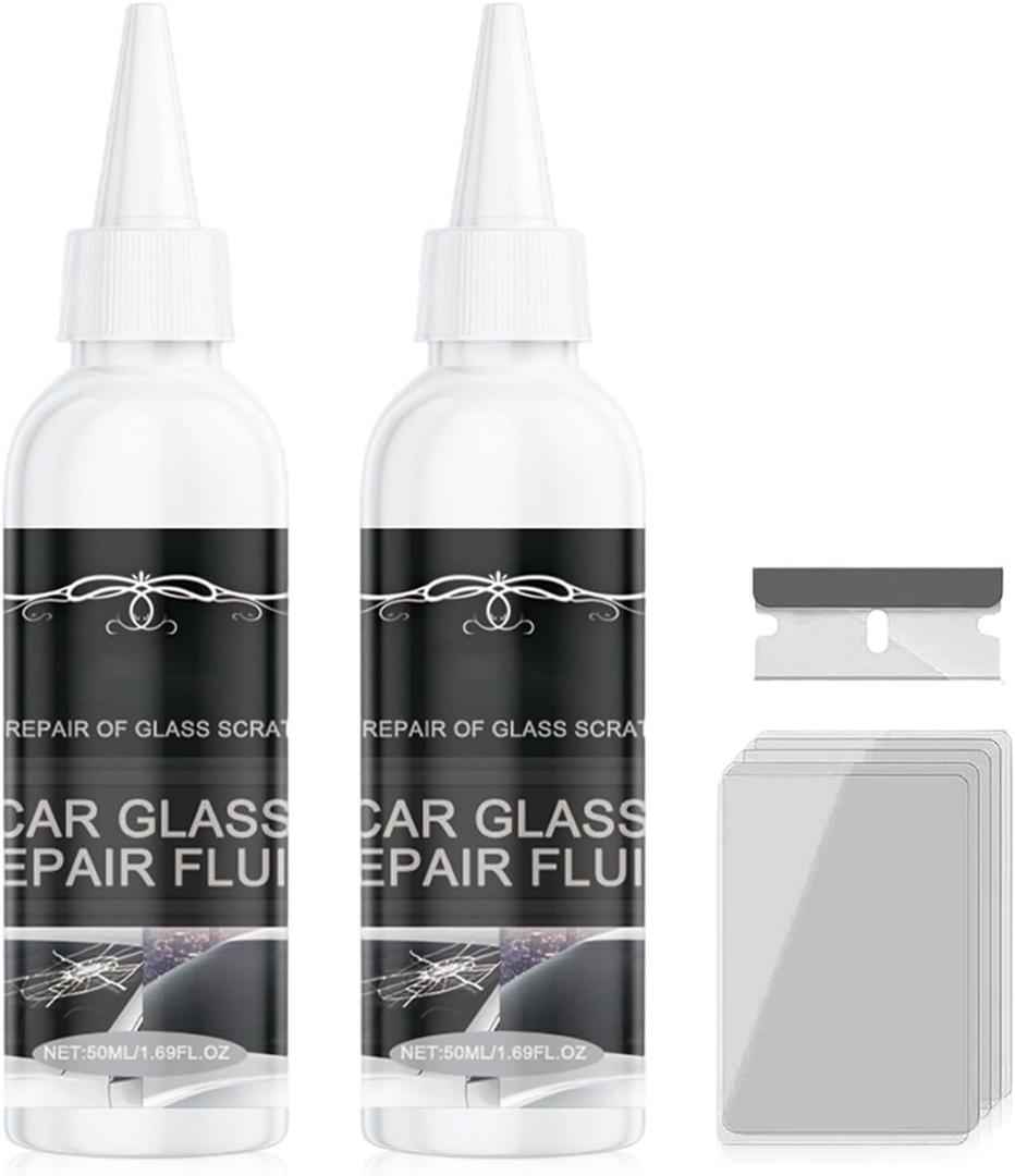 Windshield Crack Repair Kit,2026 Upgrade Car Windshield Crack Repair Kit,Glass Repair Liquid for Cracks Glass,for Chips and Cracks,Windshields, Windows, Mirrors