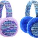 RAOEXI Winter Ear Muffs For Kids Warm Furry Knit Girls Earmuffs Boys Baby Plush Toddler Ear Warmers Outdoor Ear Covers