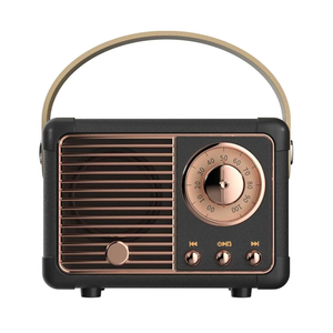 Dosmix Retro Bluetooth Speaker, Vintage Decor,Small Wireless Bluetooth Speaker,Cute Old Fashion Style for Kitchen Desk Bedroom Office Outdoor,Birthday Gifts for Women Men Teens