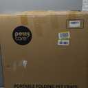 Pettycare 42 Inch Collapsible Dog Crate for Large Dogs, 4-Door Foldable Soft Side Kennel with Chew Proof Mesh Windows, Indoor & Outdoor Travel Crate, Navy Blue