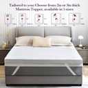 SINWEEK 3 Inch Gel Memory Foam Mattress Topper with Cooling Cover Ventilated Soft Mattress Pad, Bed Topper, CertiPUR-US Certified, Twin Size
