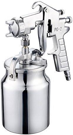 Suction Feed Air Spray Paint Gun 2.0mm Stainless Nozzle 1000ml Capacity Airbrush Painting Tool for Car Furniture Painting Hand Held Paint Sprayer