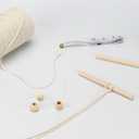 Lxmxgk Creates Macrame Kits, Macrame Plant Hangers Kit, Adult DIY Craft Keychain Making Kit, Macrame Starter Set, 212 Macrame Supplies with 218 Yards Macrame Cord and Wood Beads, Wooden Dowel