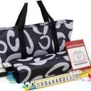 IFNOW American Mahjong Game Set - Blue Soft Bag 166 Premium Tiles with 4 All-in-One Rack/Pushers,100 Chips, 1 Wind Indicator, English Manual. Easy Carry Full Size Complete MahJongg Set