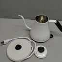 HadinEEon Electric Gooseneck Kettle, White 