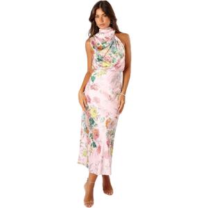 Petal & Pup Women's Anabelle Halter Neck Midi Dress, M