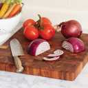 Ironwood Gourmet Acacia Wood End Grain Cutting Board, 14" Charleston Square Chopping & Prep Board