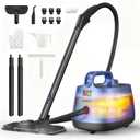 Steam Cleaner for Home, 293F 58 PSI Powerful Multipurpose Handheld Steam Mop, 21 Attachments, 50Oz Capacity, Heavy Duty Steamer for Carpets, Floors, Cars, Tiles, Crack Cleaning, Turquoise