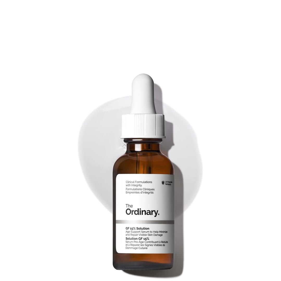The Ordinary GF 15% Solution, Anti-Aging Formula for Visible Skin & Wrinkle Repair, 1 Fl Oz