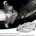 2 Packs 2.25 inch Split Flange Repair Kit, 2 Bolt 2.25"/57mm Exhaust Flange Flat Oval Split Flange Repair Replacement Kit