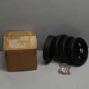 8 Inch Lawn Mower Wheels Kits Universal 8" Push Mower Wheels with 1/2" Bearing, Bolts & Nuts, Plastic Replacement Tires for Most Standard Garden Tiller, Pressure Washer, Handtruck, 4 Pack