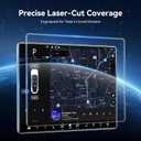 YONZEE Screen Protector for Tesla Model 3 Highland & Model Y Juniper 20242026, HD Tempered Glass Front & Rear Screen Protectors with Alignment Kit, 9H Hardness, Anti-Scratch, Crystal Clear Display