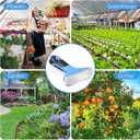 Dreyoo Fan Spray Nozzle for Garden Hose, Heavy Duty Garden Hose Head Spray for Watering Wand with Flow Control and Ergonomic Insulated Grip, Blue (2 Pack)