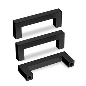 goldenwarm 3 Pack Black Cabinet Pulls 3 inch Drawer Pulls Kitchen Cabinet Handles Black Dresser Stainless Steel Modern Hardware