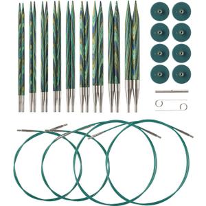 Knit Picks Options Wood Interchangeable Knitting Needle Set - US 4-11 (Caspian)