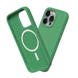 RhinoShield SolidSuit Case Compatible with Magsafe for [iPhone 15 Pro] | Shock Absorbent Slim Design Protective Cover with Premium Matte Finish 3.5M / 11ft Drop Protection - Parakeet Green