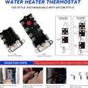 LONG TERM EWH-05 Electric Water Heater Tune-Up Kit, Includes 4500W 240V Water Heater Elements, Upper Thermostat, Lower Thermostat, Protective Covers, Elements Gaskets, Quick Change Tool, Two Wrench