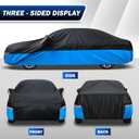 Car Cover Waterproof All Weather Outdoor Windproof Dustproof UV Protection Fit Sedan BMW 2 Series,Chevrolet CobaltDodge NeonKIA SephiaNissa Versa