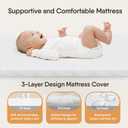 Baby Bassinet Bedside Crib, 3-in-1 Baby Bassinet Bedside Sleeper with Mattress and Soft, Breathable Sheet, Full-Mesh Sides, 6-Height Adjustable, Stable and Secure Crib for Newborns