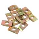 3 x uxcell M8 Half Moon Nuts Washers, 12 Pcs Iron Half Moon Nuts Spacer Washer, Spacer Connector Hardware Fittings, Bronze