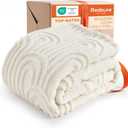 Bedsure GentleSoft Cozy Throw Blanket for Couch - Soft Spring Boho Blankets for Women, Fuzzy Fleece Throw for Beds, Boho Home Room Decor Aesthetic, Gifts for Women Teen Girl, Off White, 50x60 Inches