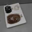 DN DECONATION 3 Pcs Fall Pumpkin Decorations  Flocked White Brown Black Resin Pumpkins Figurines for Autumn Thanksgiving Halloween Decoration, Faux Artificial Pumpkin for Home Table Mantel Decorating