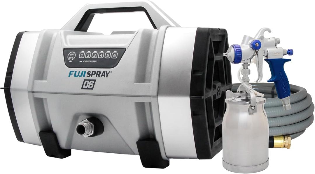 Fuji Spray 4006-T70 - D6 – 6-Stage HVLP Turbine Sprayer w/ T70 HVLP Spray Gun, 11.5 PSI Power to Spray Almost Any Coating Undiluted