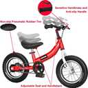 Balance Bike 2 in 1 for Kids 2 3 4 5 6 7 Years Old,Balance to Pedals Bike, 16 inch Kids Bike,with Pedal kit,Training Wheels,Brakes