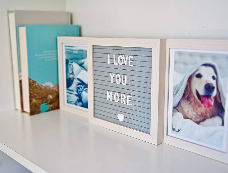 Customizable Engagement Picture Frame for Girlfriend, Cute Personalized Picture Frame for Couples, Anniversary, Love Picture Frame, Engagement Frame (Standard, Cream)