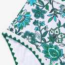 MOOSLOVER Women Bikini Sets Plunging High Waisted Swimsuit Whip Stitch 2 Piece Bathing Suits (Green, S)