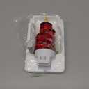 Christmas Candle Night Light Plug into Wall Glitter Water Nightlight with USB/Outlet Options, Christmas Decorative Nightlight for Bedroom Kitchen Nursery Hallway Holiday Decorations Gifts (Red Candle) (1 Pack)