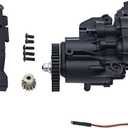 Dual Speed Gearbox with Servo and Transmission Internal Gears for 1/10 RC Crawler TRX4 TRX6 Upgrade Parts