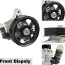 WMPHE Power Steering Pump with Pulley Compatible with Honda Accord DX EX LX 2.4L 2003 2004 2005, Replacement for 21-5341, 96-5341, 56110-RAA-A01