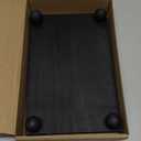 Amyhill Wood Pedestal Stand Kitchen Soap Tray Farmhouse Wooden Riser Stand for Kitchen Bathroom Counter Table Decor Plant Candle Vases Display (Black, 9 x 6 Inch)