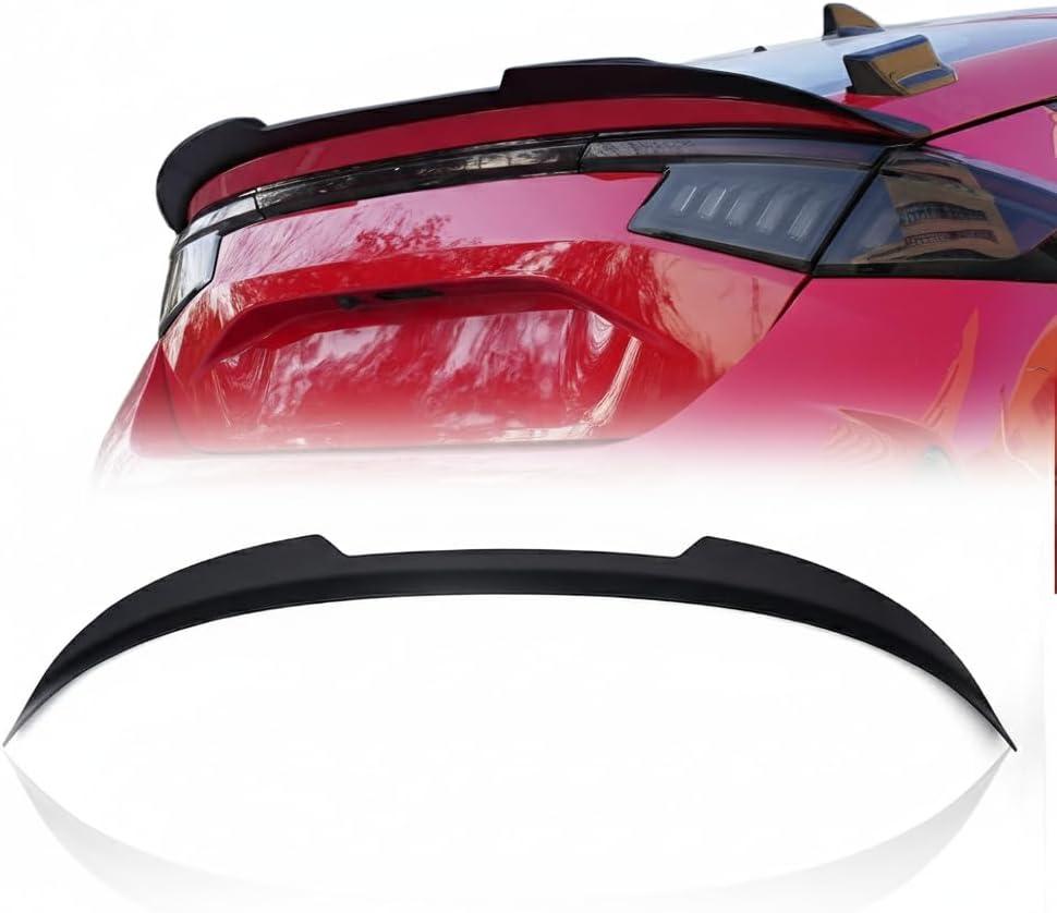 Xprite Rear Spoiler Compatible with 2021 2022 2023 2024 2025 2026 Honda Civic Hatchback FL1/Hybrid FL4/Type R FL5, JDM Mugen-Style ABS Rear Trunk Lip Spoiler Wing for 11th Gen Civic  Matte Black