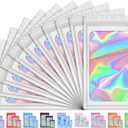 200 PCS Mylar Bags, Packaging Bag, Holographic Bag, Smell Proof Bag for Small Business Candy Jewelry Bracelet Party Favor Food Storage Sample Supplies, Foil Resealable Bags (2.43.9 Inch, White)