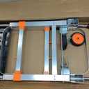 Folding Hand Truck Dolly Cart with Wheels, 500lb Load,Silver Orange