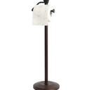 ZCCZ Toilet Paper Holder Stand, Freestanding Tissue Roll Dispenser with Reserve Storage, Bathroom Organizer for 5 Mega Rolls, Oil Rubbed Bronze Finish, Space-Saving Design for Modern Home Décor